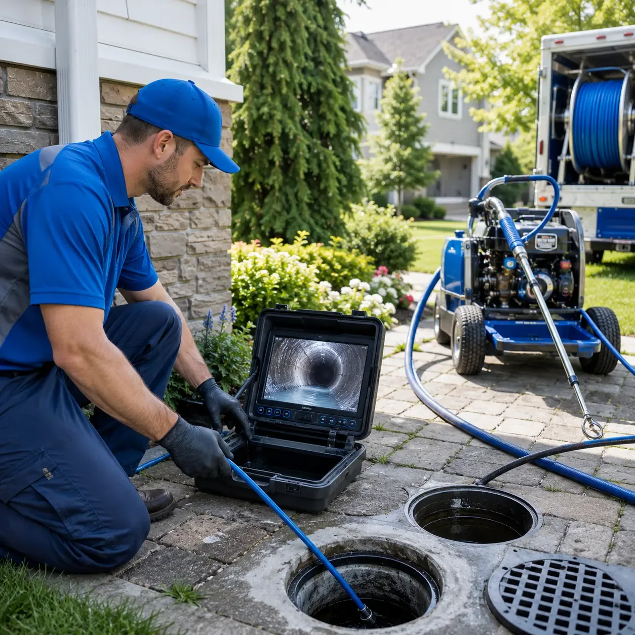Outdoor drain cleaning professionals serving Kennerdell, PA
